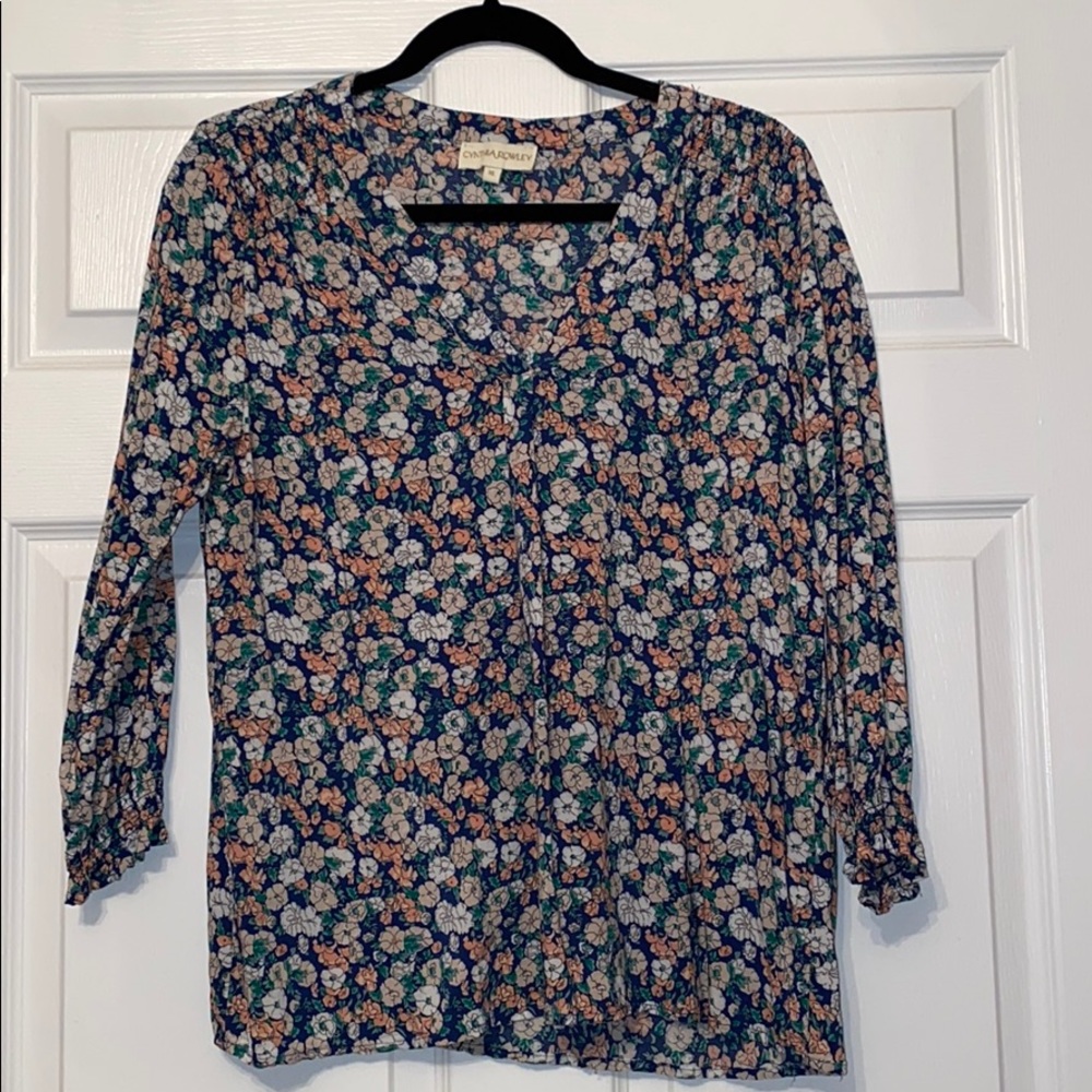 CYNTHIA ROWLEY FLORA BLOUSE